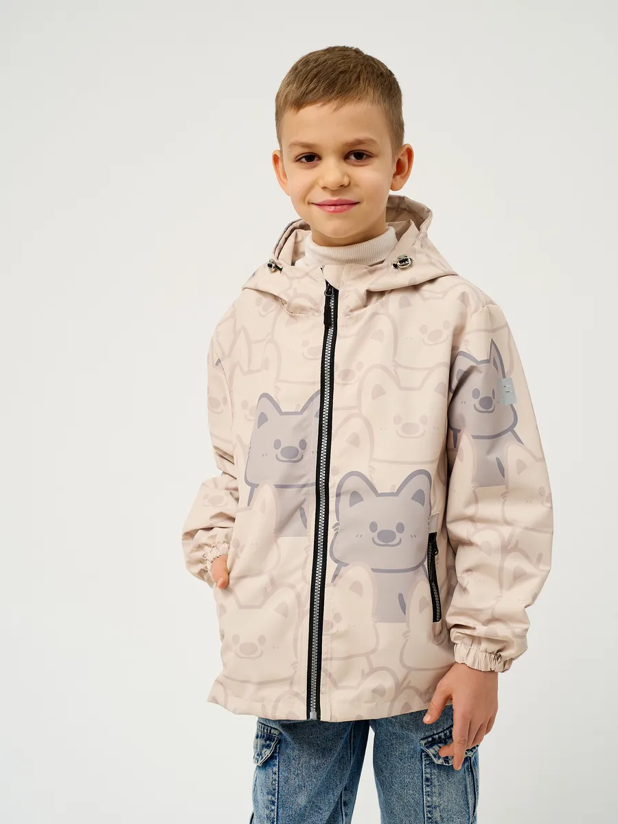 Ветровка RuStyle ДМ-ветRSL-673-волкбеж - фото 1