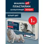 Пластилин Brauberg белый 1 цв.