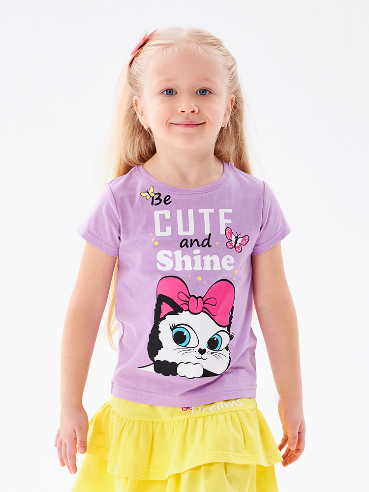 Футболка ME WE KG122-J102-601_Сиреневый - фото 1