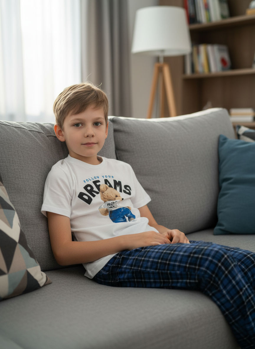 Пижама ULTRA 827п/1 -Ул синий Dreams - фото 2