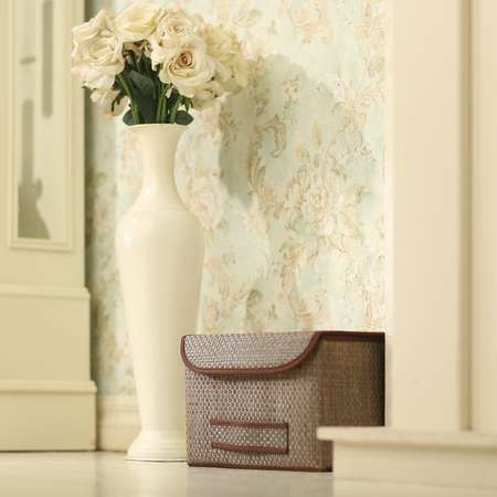 Коробка для хранения CASY HOME с крышкой бежевый ВО-042