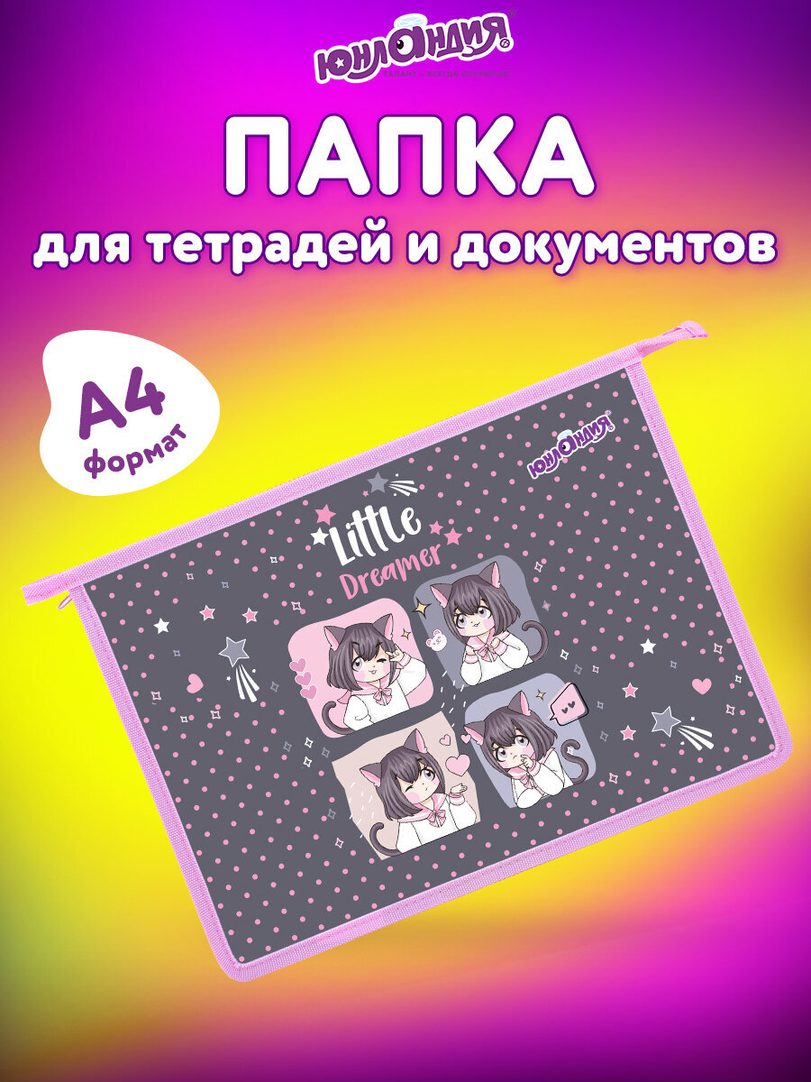 Папка для тетрадей Юнландия аниме мечтатель А4 - фото 1