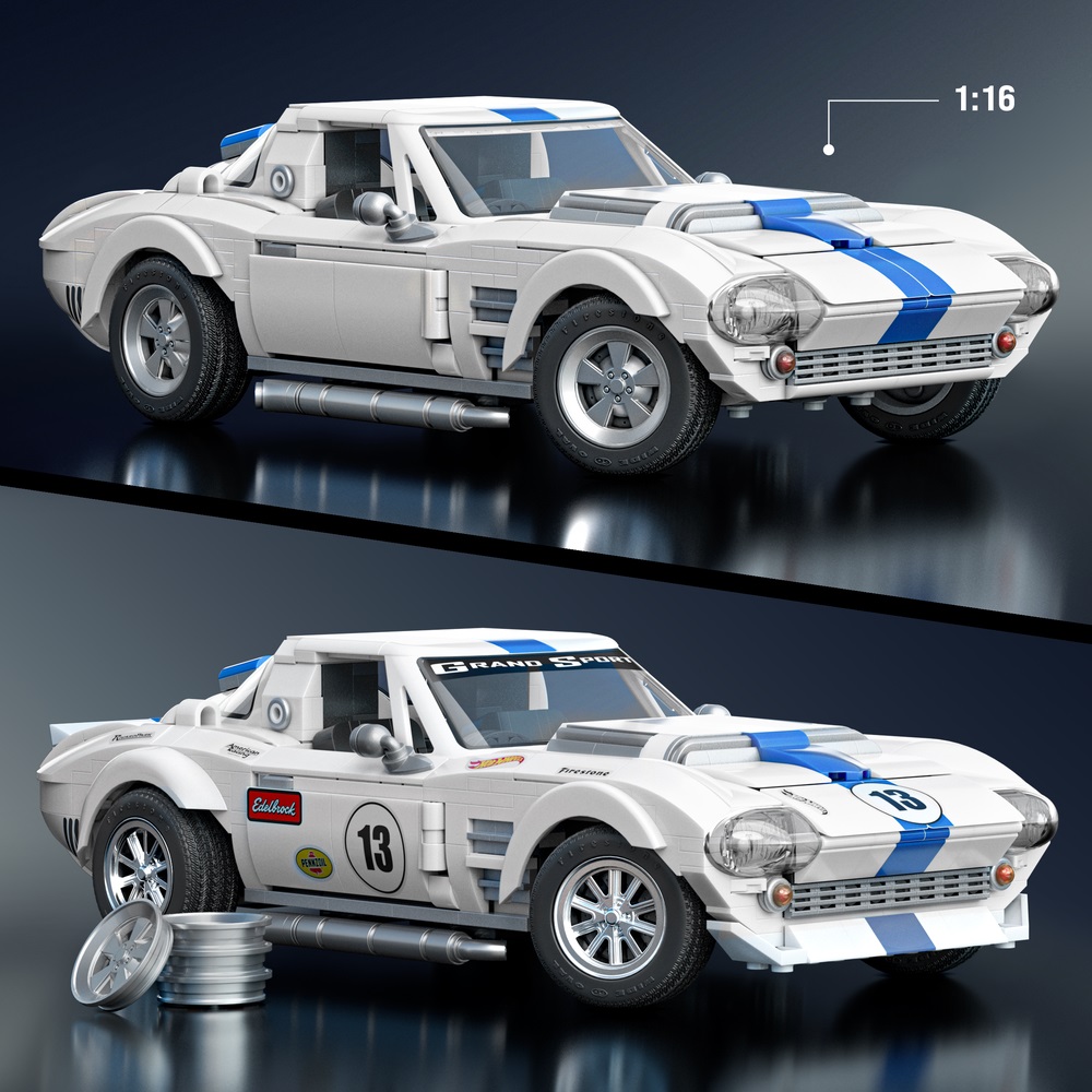 Конструктор Brick Shop Corvette Grand Sport 918 дет. - фото 7