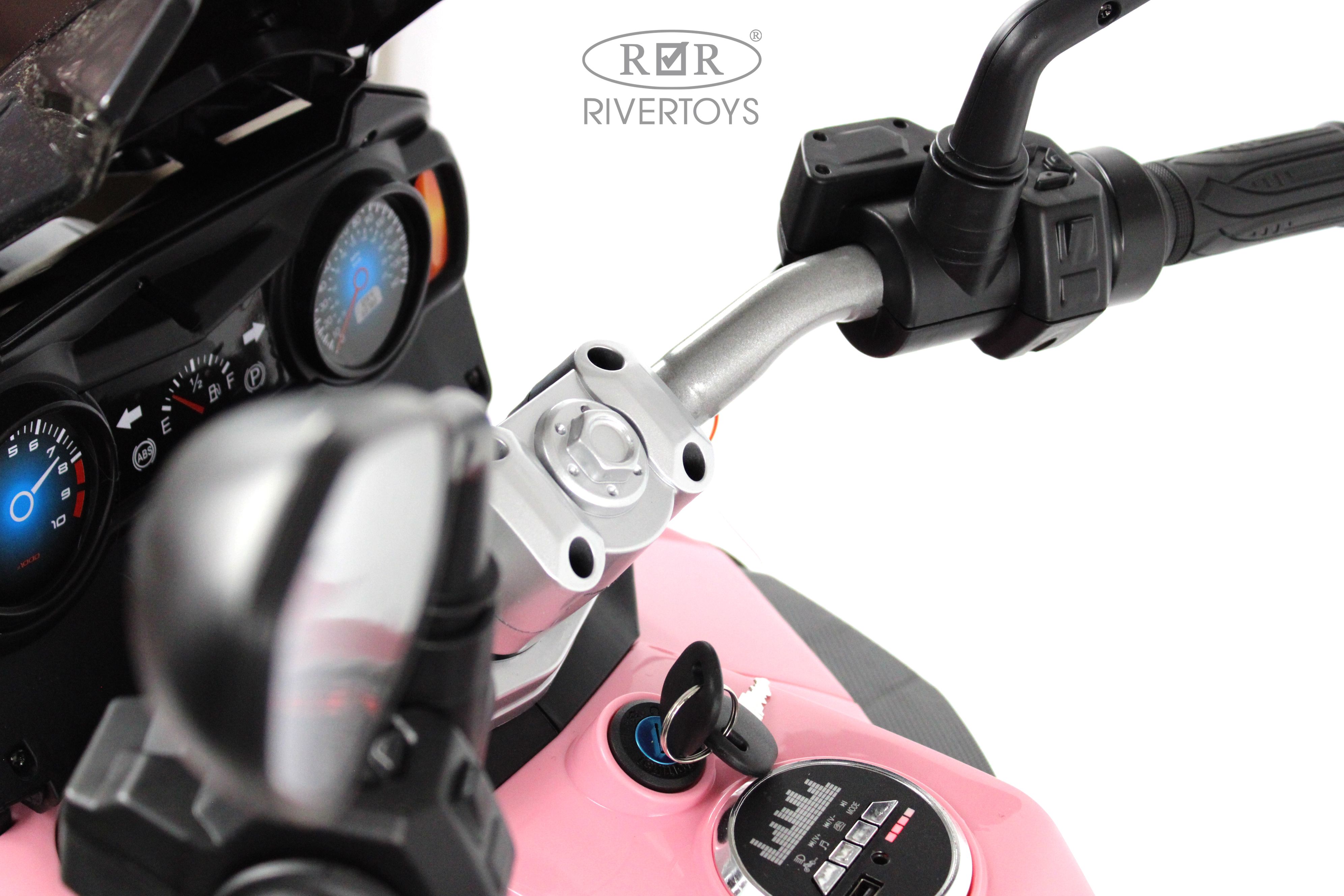 Электромотоцикл RIVERTOYS М111БХ-PINK - фото 15