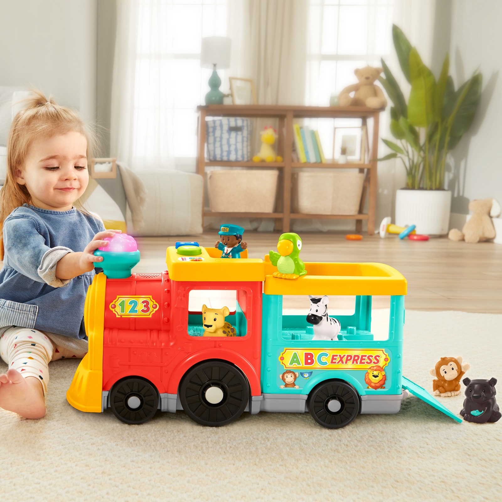 Экскаватор Fisher Price Little People АБВ-экспресс - фото 25