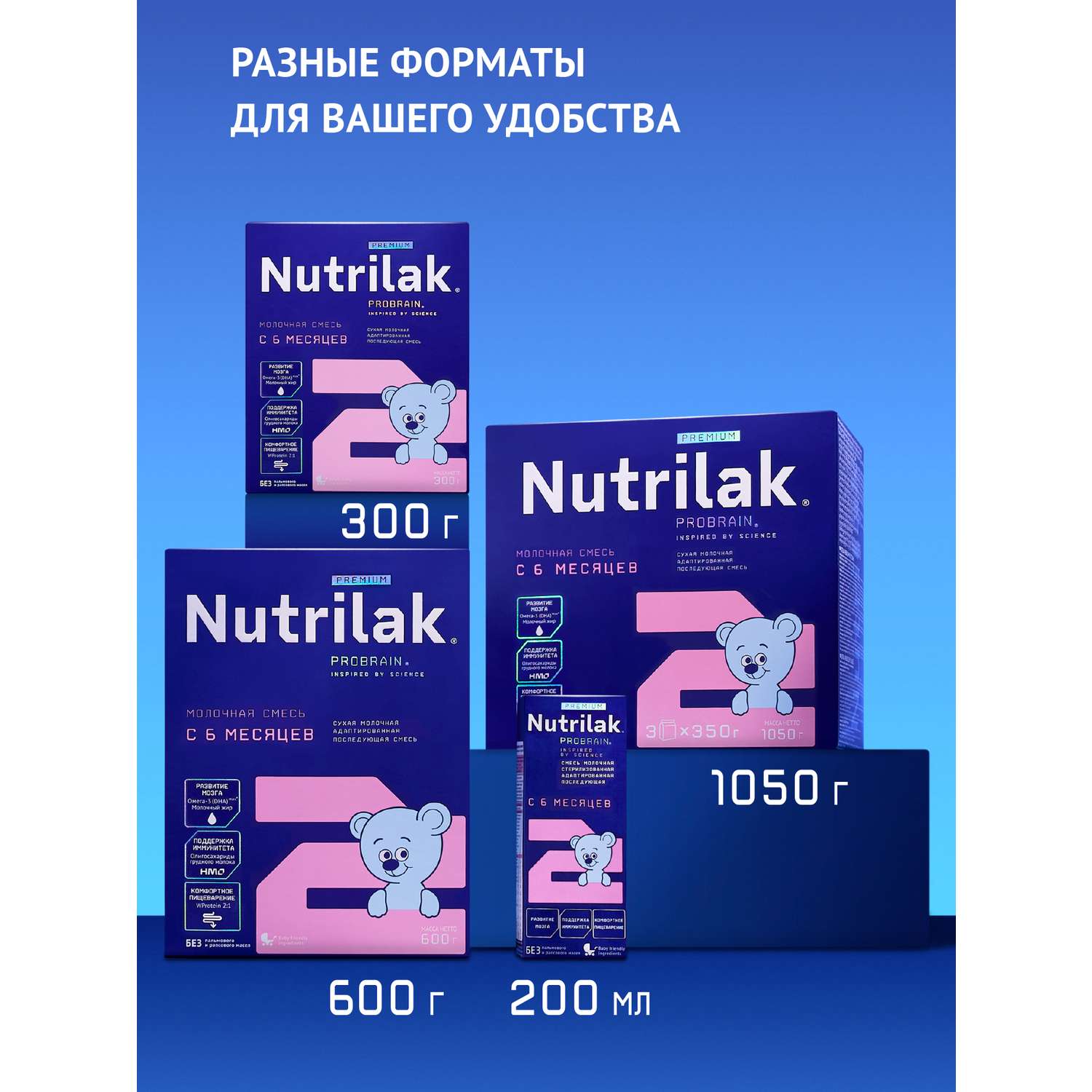 Смесь молочная Nutrilak Premium 2 с 6 месяцев 600г - фото 15
