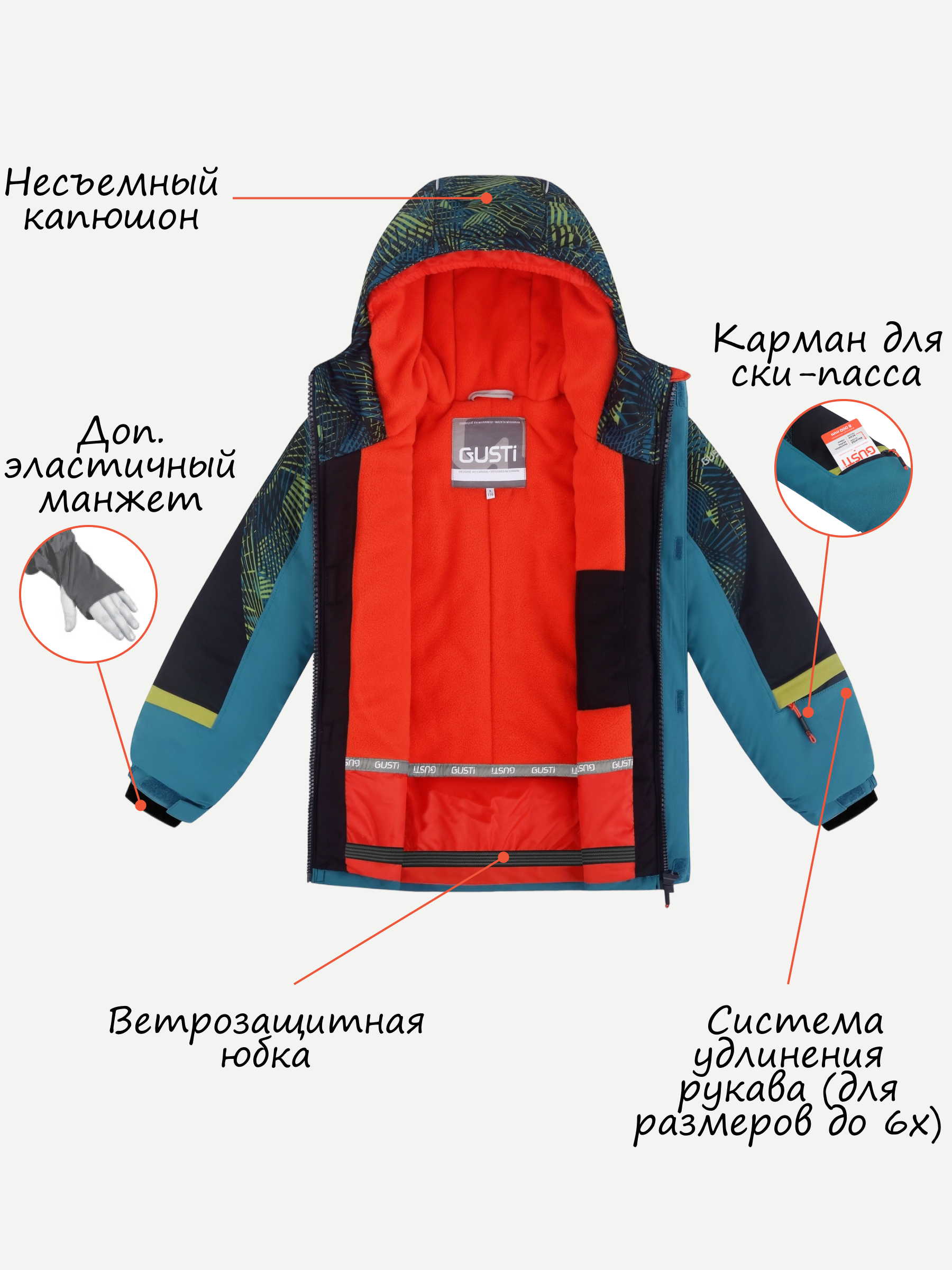 Куртка и полукомбинезон GUSTI GW4BS532-OCEANSIDE - фото 4