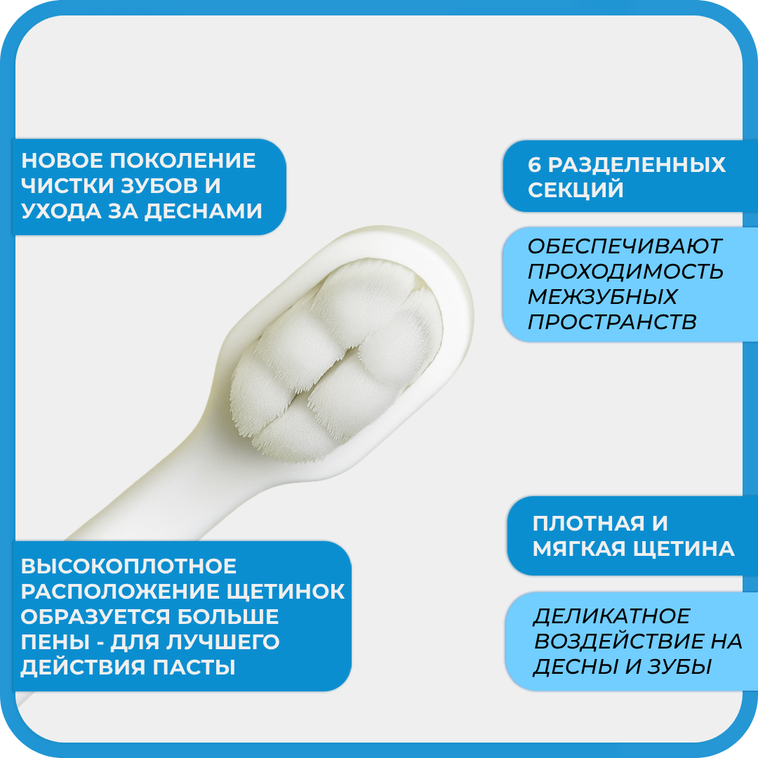 Зубная щетка классическая Чистый Зуб от 2 лет 1 шт. - фото 3