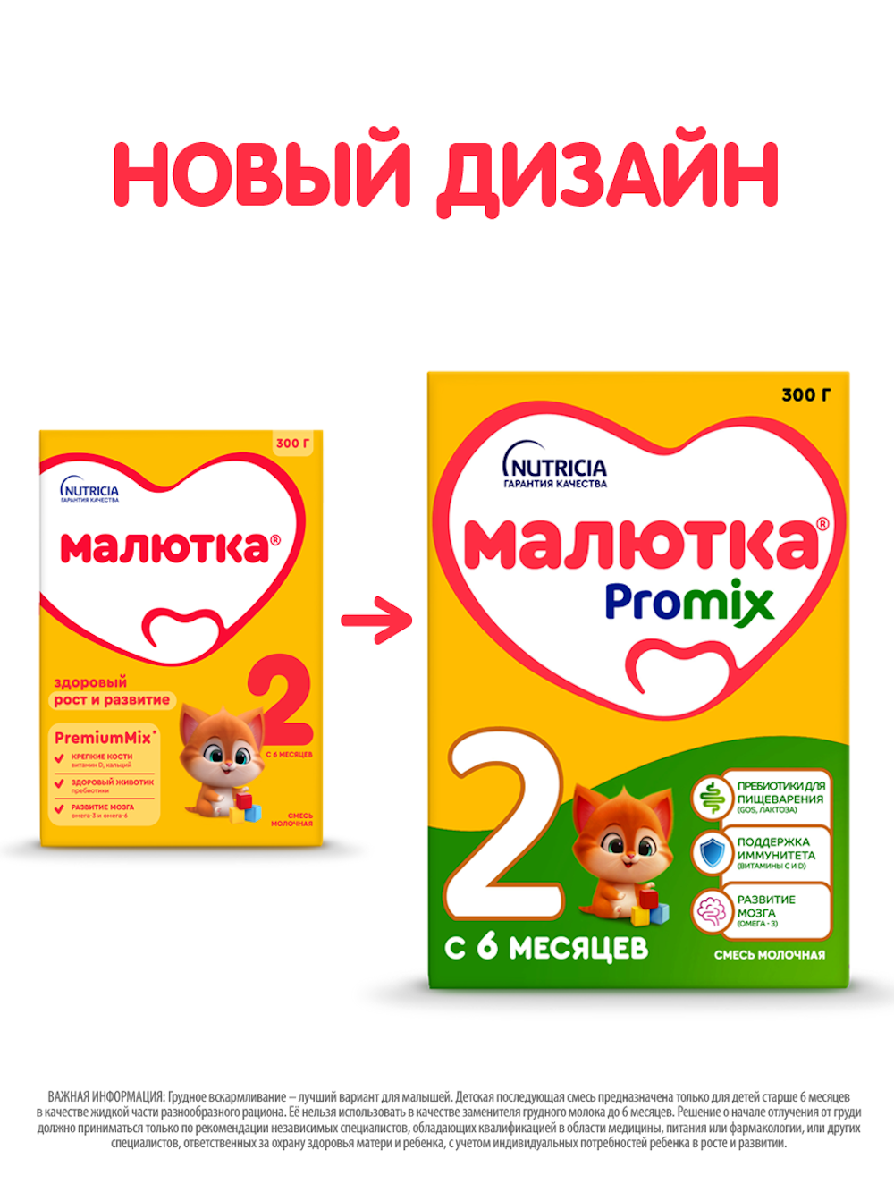 Смесь молочная сухая Малютка 2 300г с 6 месяцев - фото 2