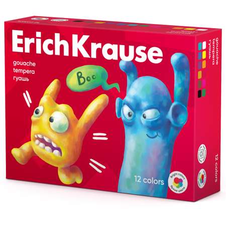 Краски гуашь ErichKrause 12 цв.