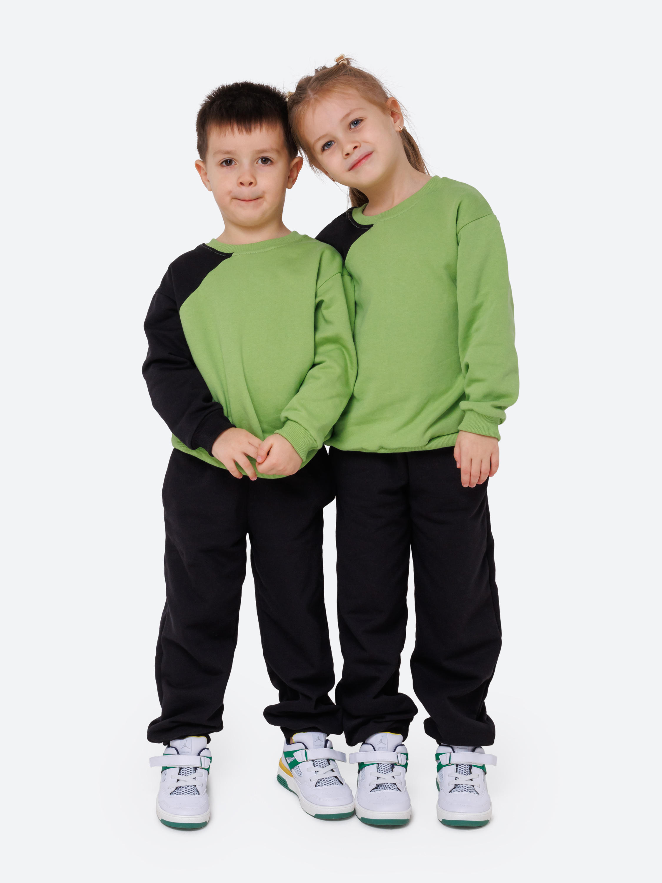 Спортивный костюм VEDDI 2261/6041ф-2025/черный/зеленый - фото 14