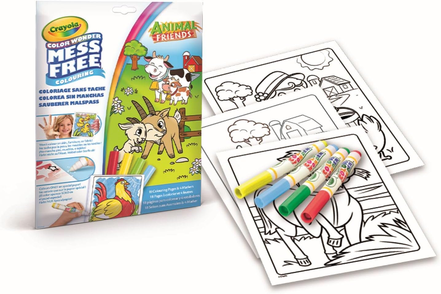 Раскраска с фломастерами Color Wonder Crayola Ферма - фото 2
