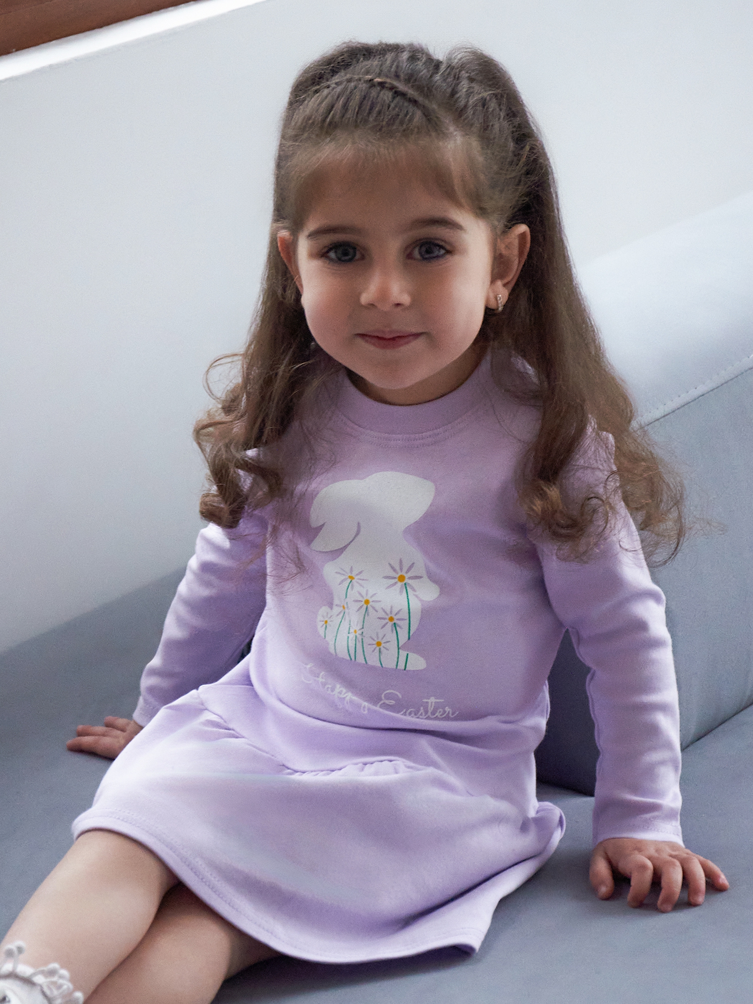 Платье Mami-kids Т-010 Сиреневый - фото 2