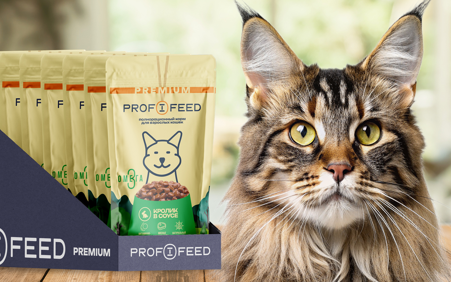 Корм консервированный для кошек пауч Profifeed с кроликом в соусе 75г 28 шт - фото 4