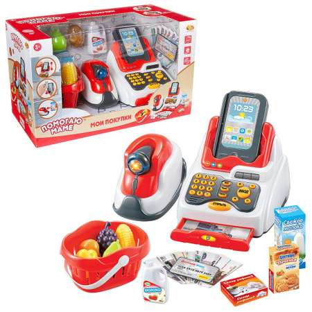 Игровой набор Abtoys касса, продукты