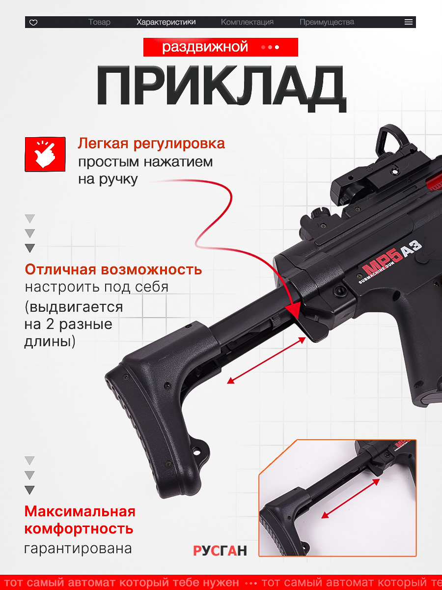 Автомат RUSHGAN MP5 - фото 5