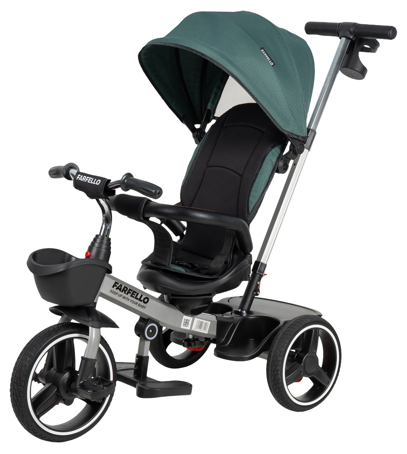 Трехколесный велосипед Farfello 10 дюймов - фото 7
