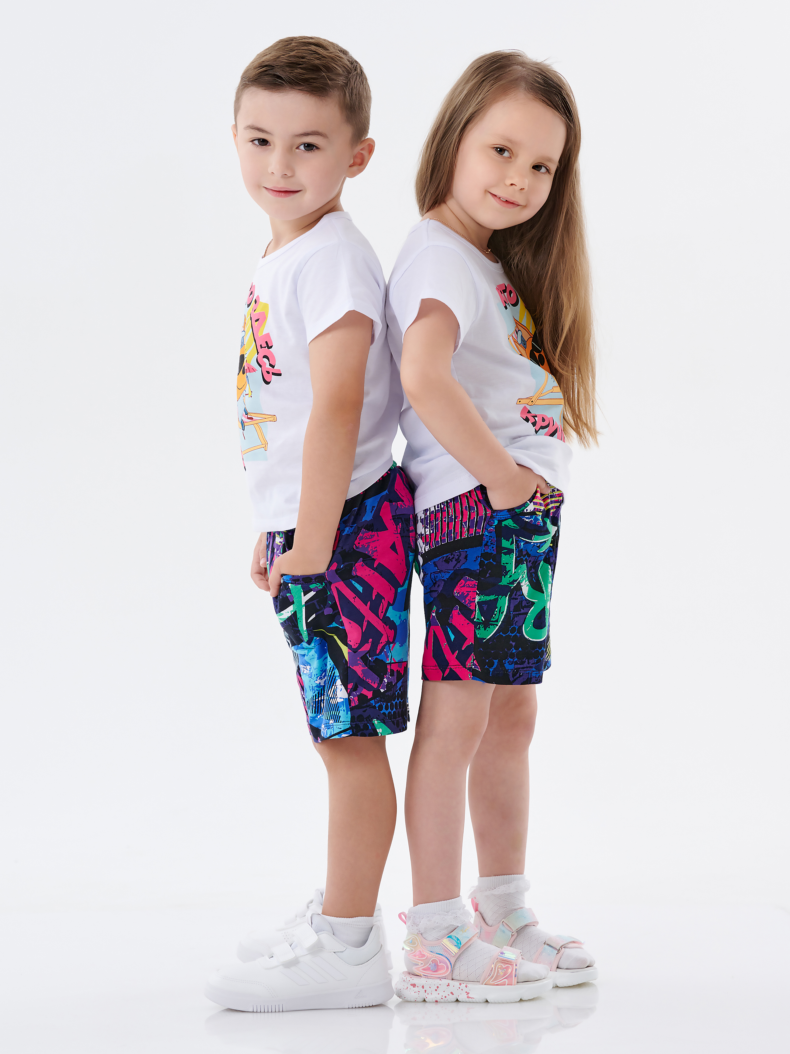 Пижама КрутышОк К-036 белый, абстракция - фото 5