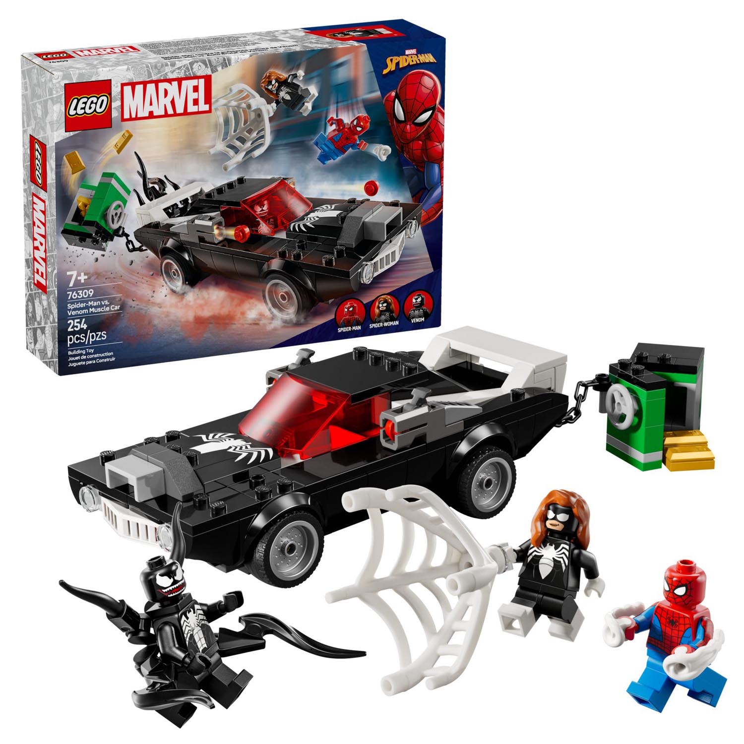 Конструктор LEGO Marvel Super Heroes Человека-Паук против Венома блочный - фото 1