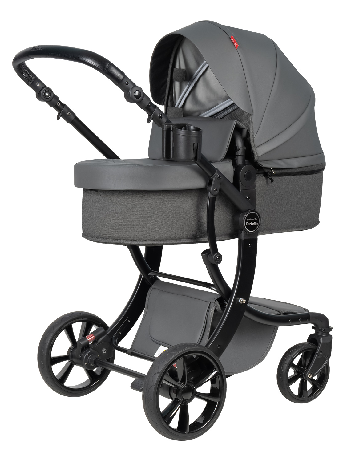 Коляска трансформер Aimile Spring серый - фото 11