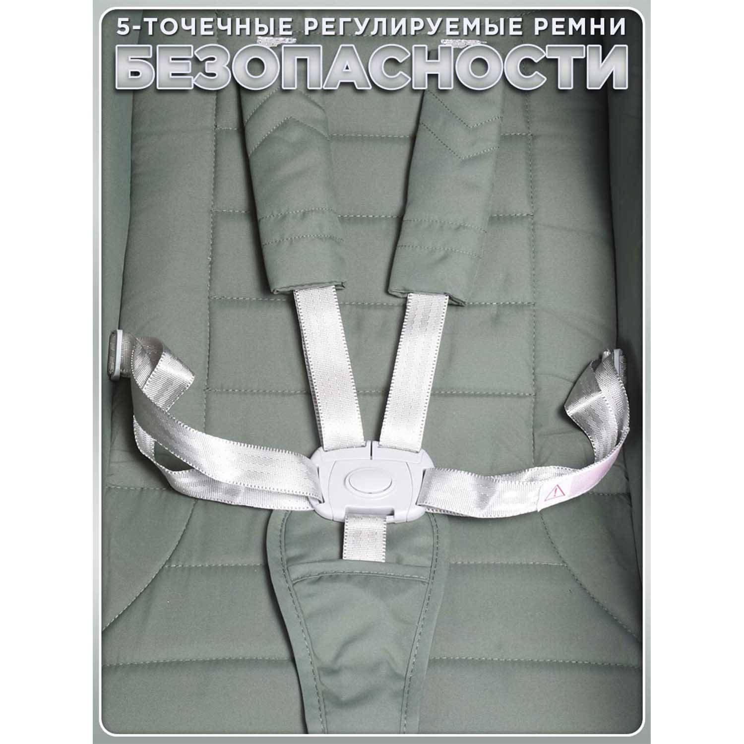 Коляска прогулочная BabyCare Venga Хвойный бархат хаки - фото 17