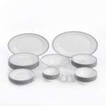 Сервиз столовый 6 персон Zarin Porcelain Industries Shahrzad White Rose 35 предметов