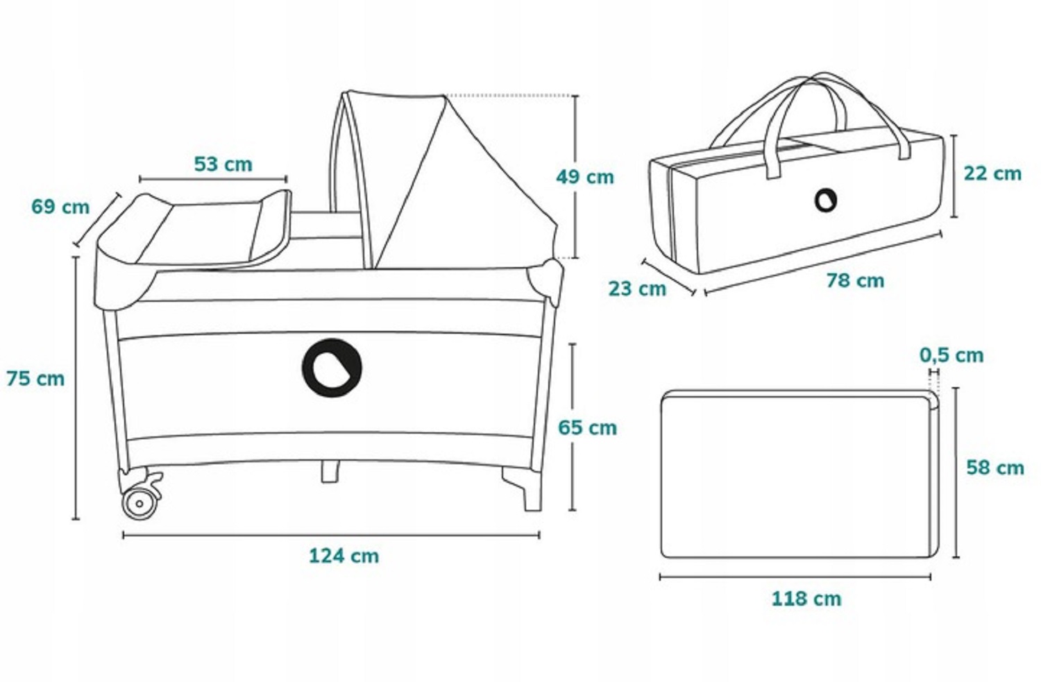 Манеж кровать Lionelo LLOZSVENBUNAYXXXXXXX - фото 3