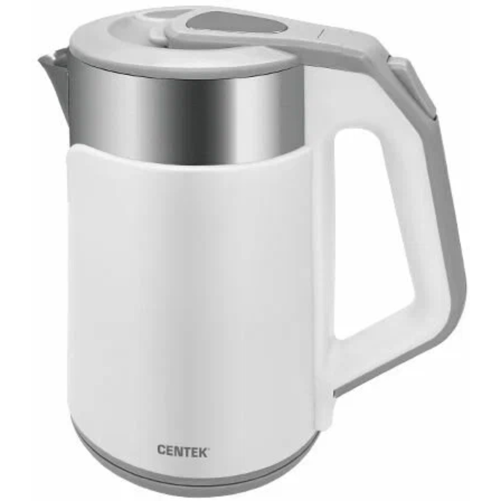 Чайник CENTEK электрический CT-0023 пластик колба металл 2 л 2000 Вт белый - фото 1