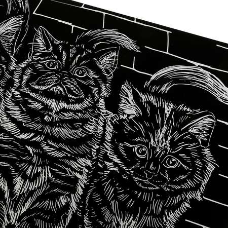 Гравюра Multiart Котята