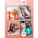 Тетрадь AXLER клетка 96 лист. 4 шт.