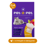 Корм для кошек Pet-a-Pet 0.4кг c цыпленком