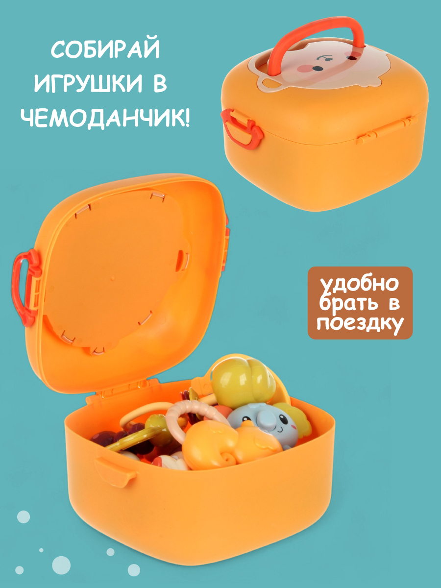 Игрушка Veld Co погремушка оранжевый - фото 7