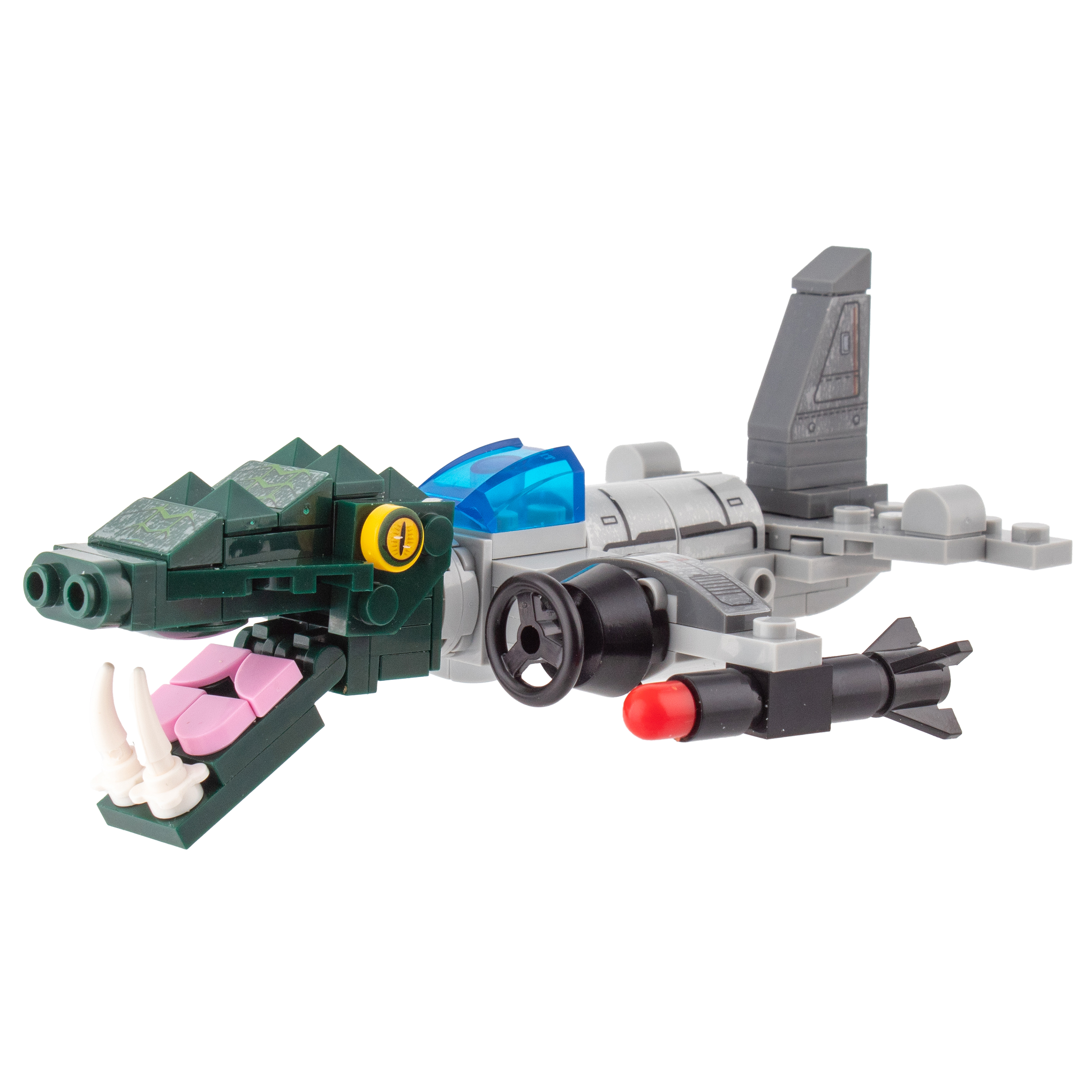 Конструктор KiddiePlay crocodile head bomber 105 дет. - фото 2