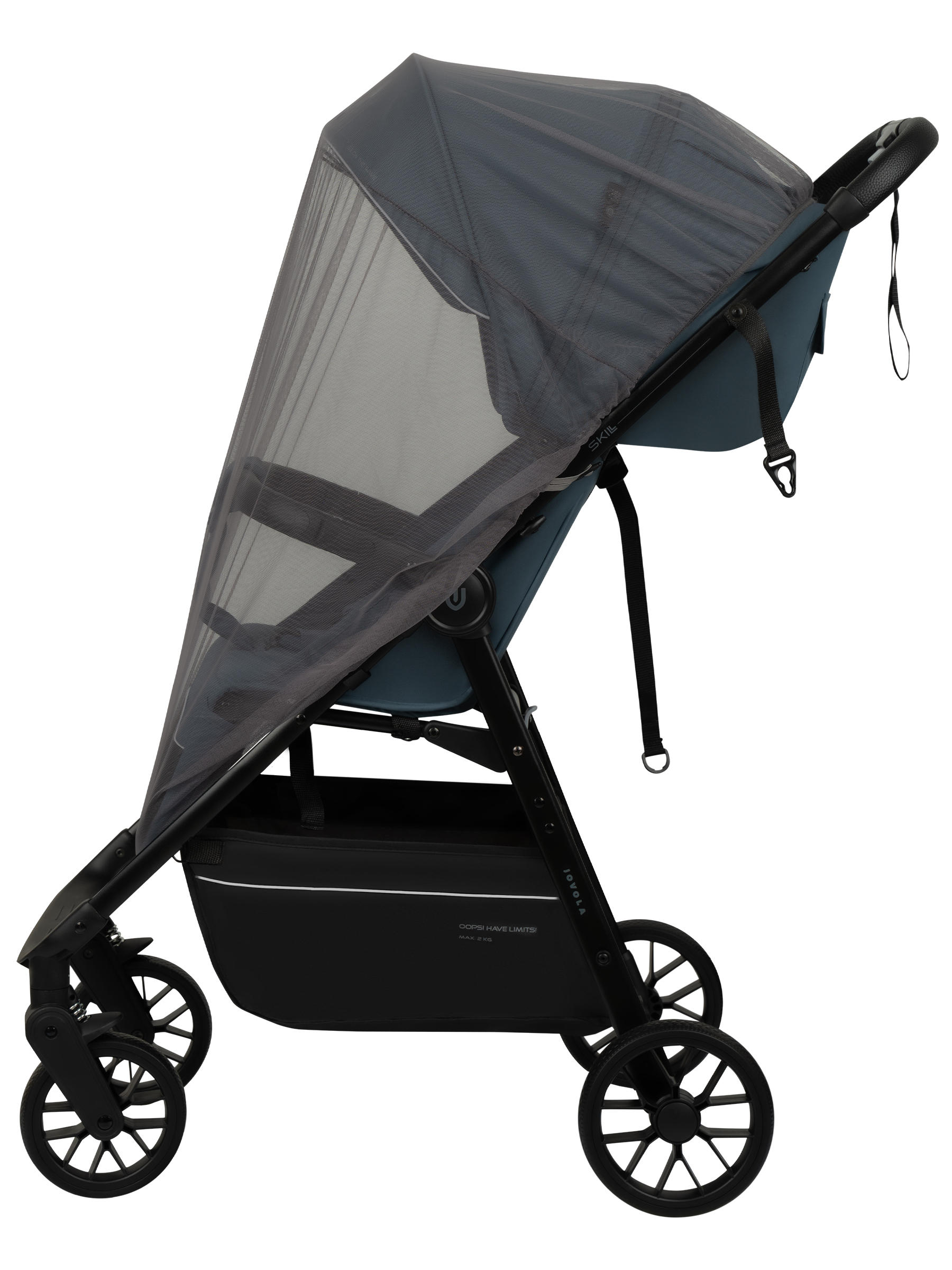 Коляска прогулочная JOVOLA Skill синий - фото 12