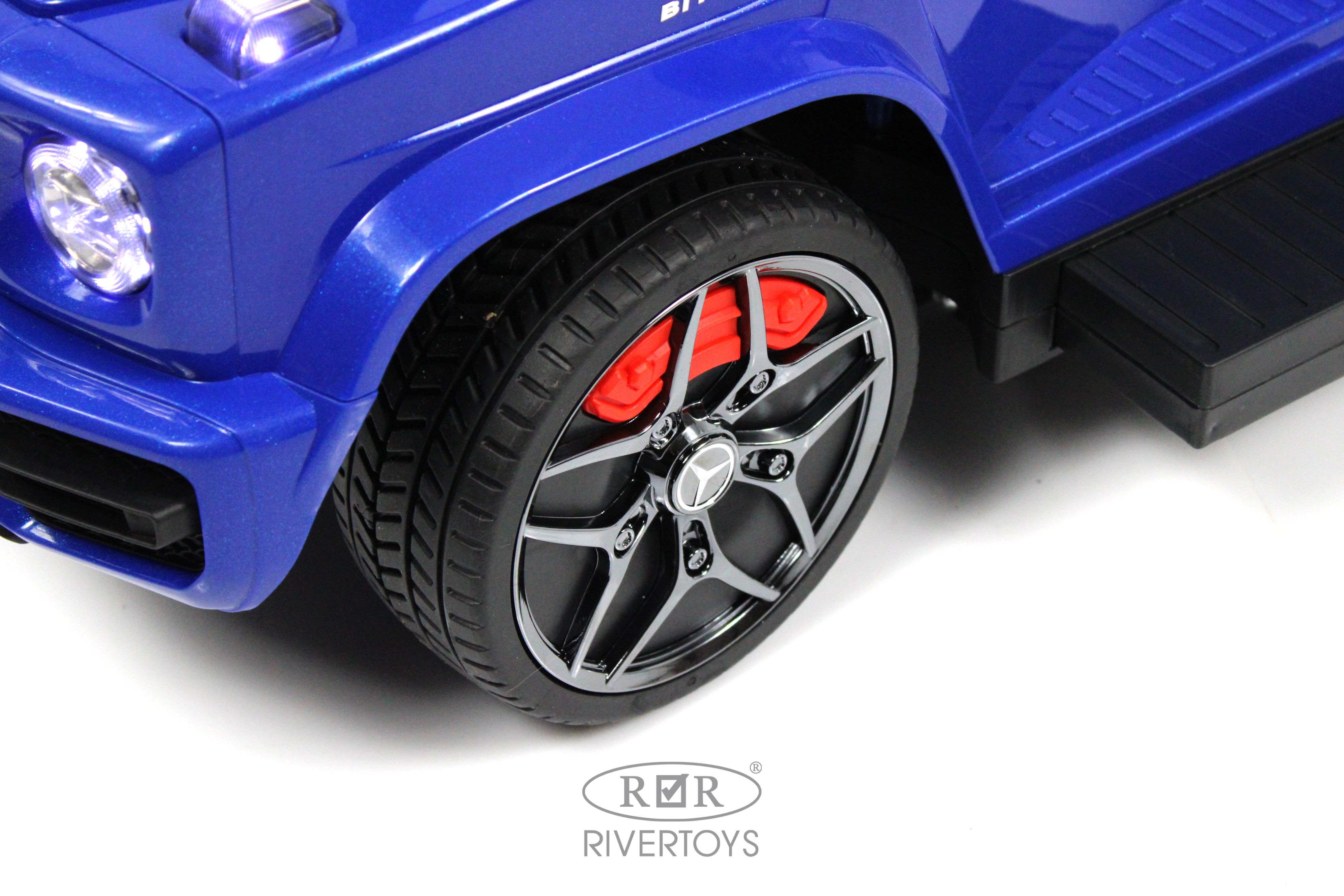 Каталка RIVERTOYS Mercedes-Benz G63 Blue Diamond синий - фото 11