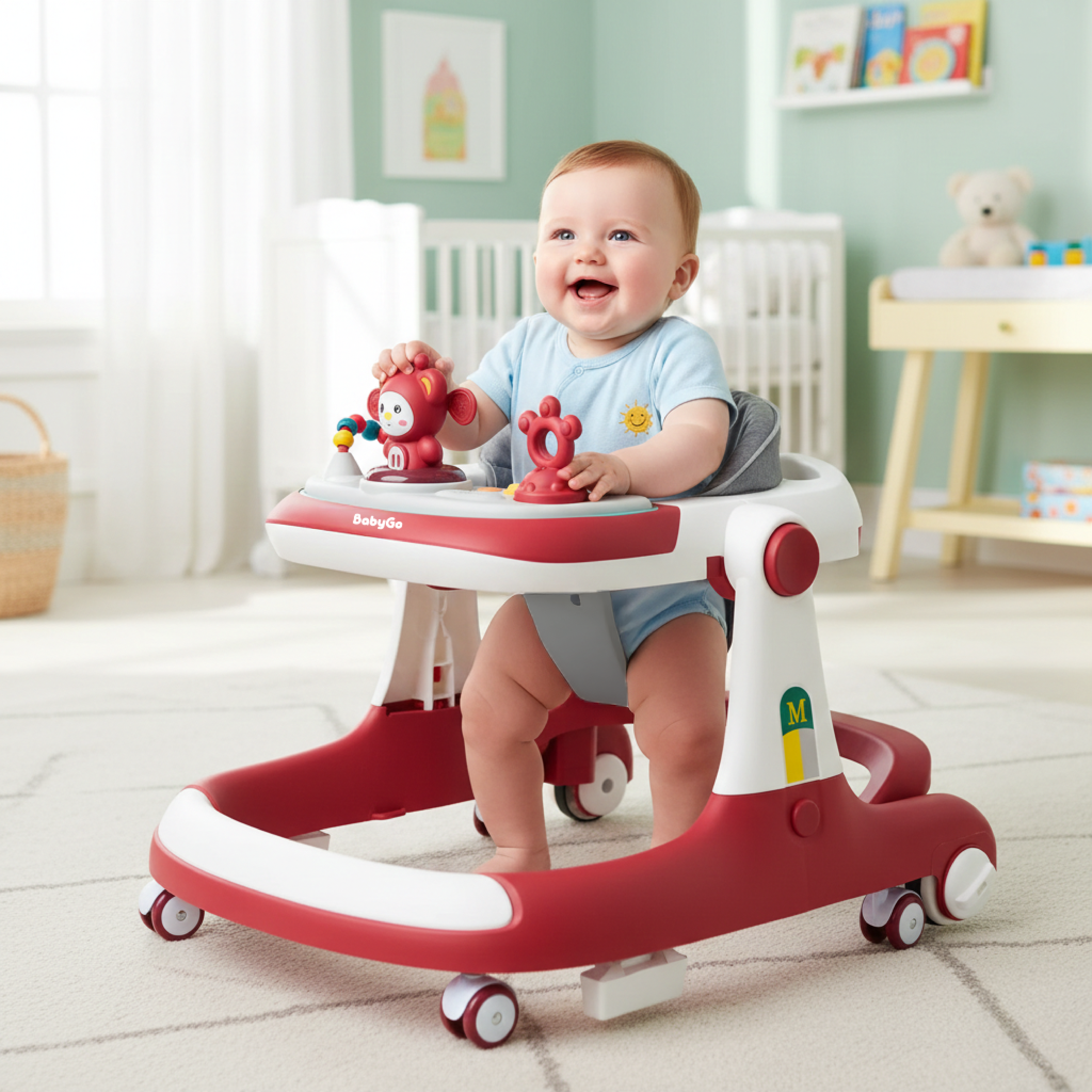 Ходунки BabyGo Easy Walk Red красный - фото 2