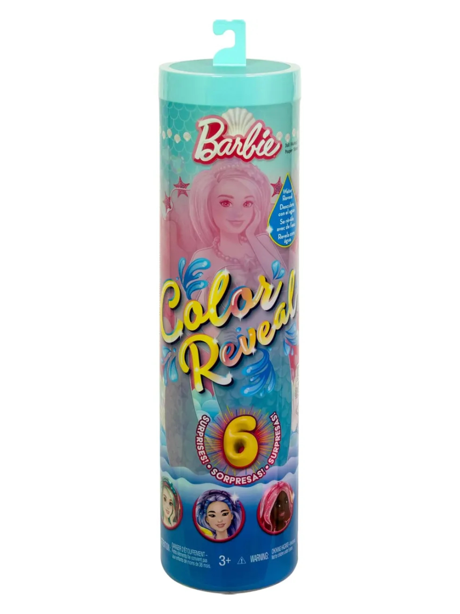 Кукла модельная Barbie Color Reveal Русалка HRK12 00-00019614 - фото 1