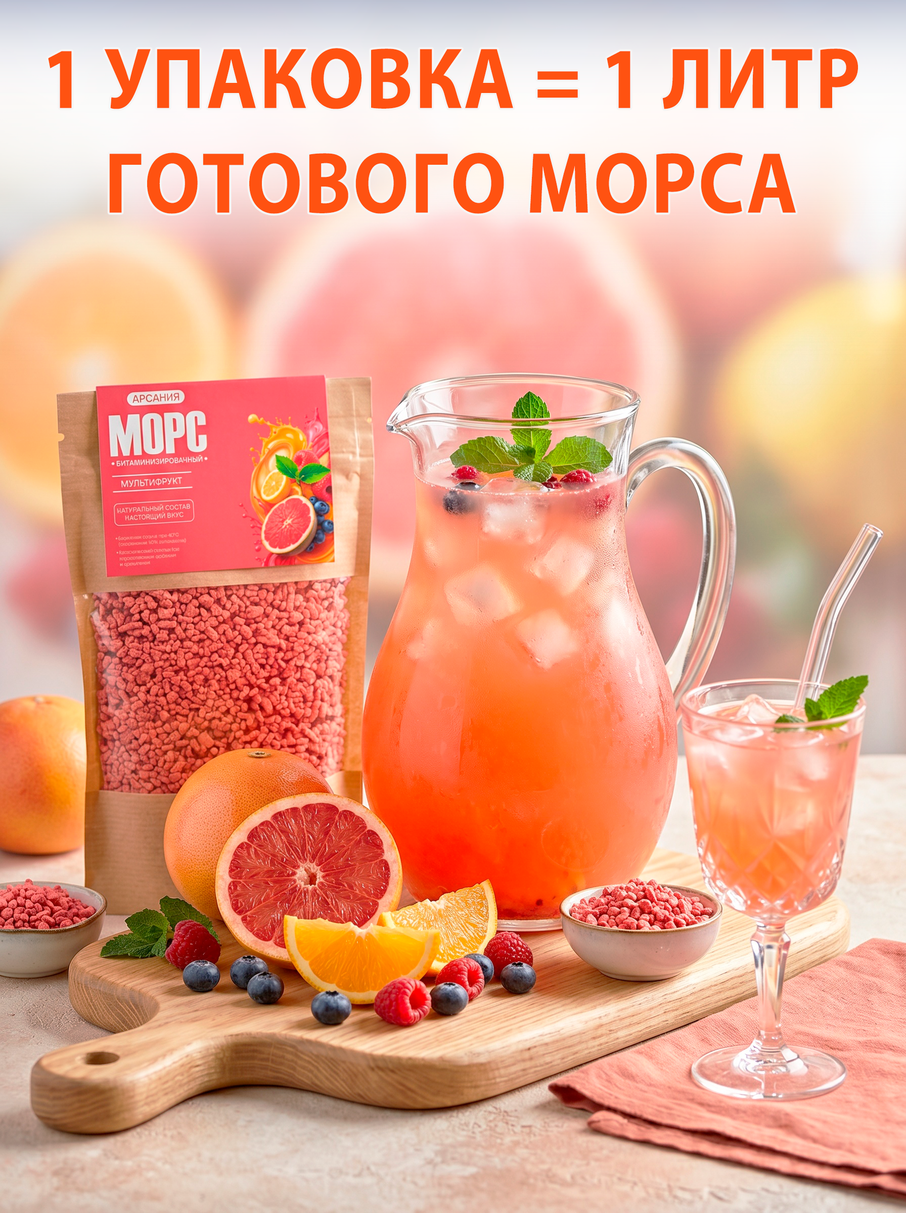 Морс с натуральным соком АРСАНИЯ витаминизированный - фото 2