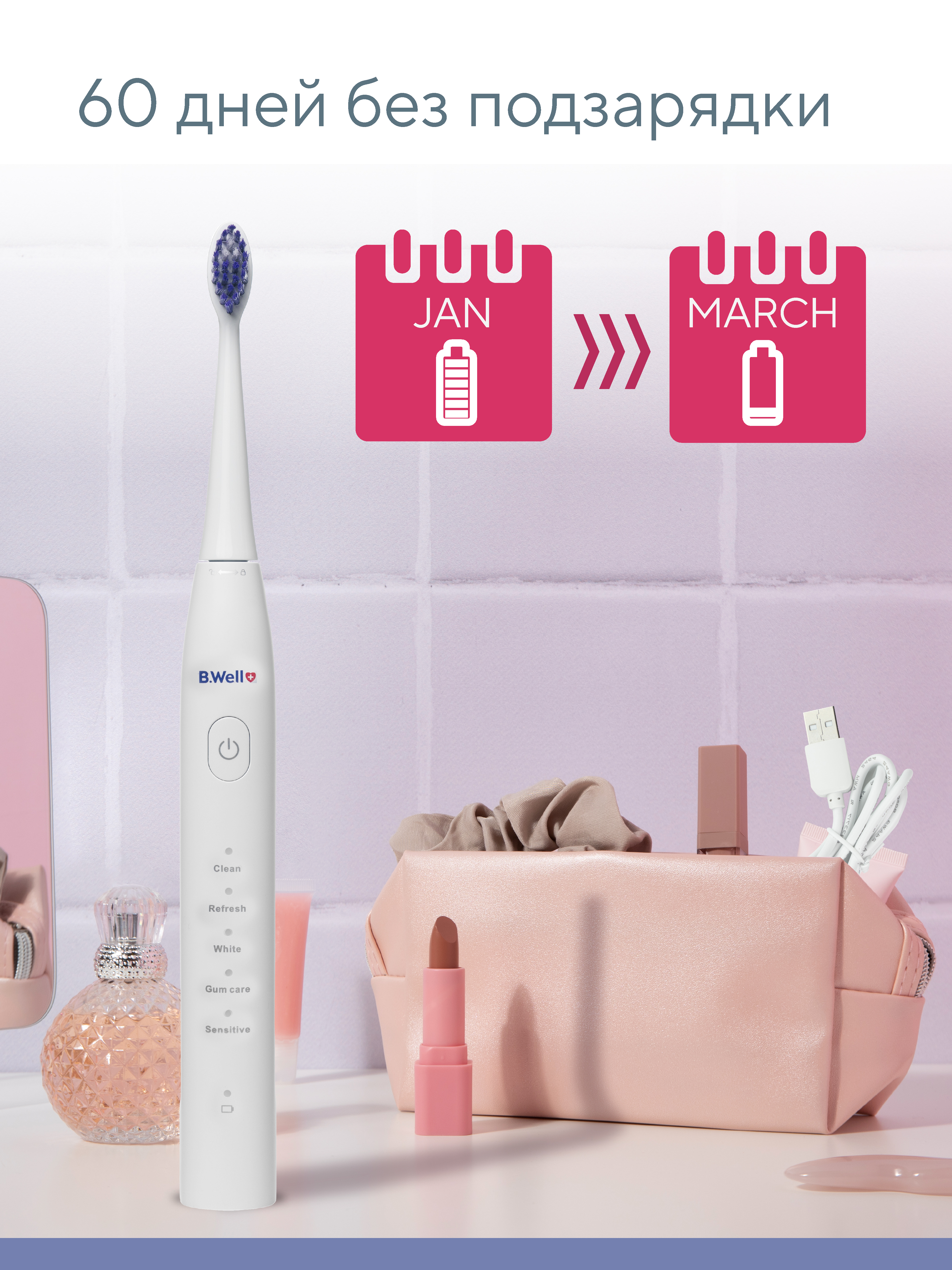 Зубная щетка электрическая B.Well - фото 10