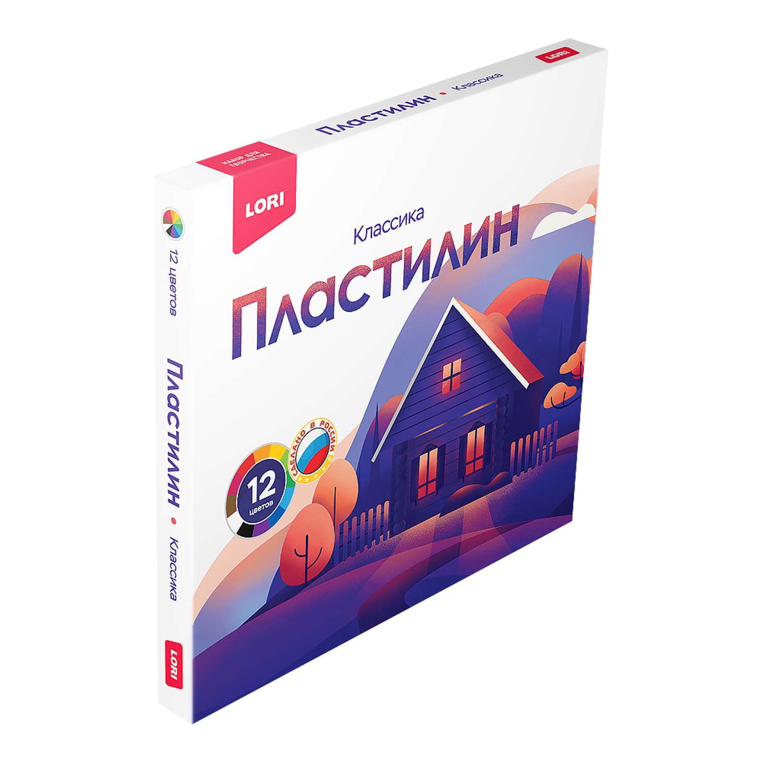 Пластилин LORI(колорит) Классика 12 цв. - фото 2