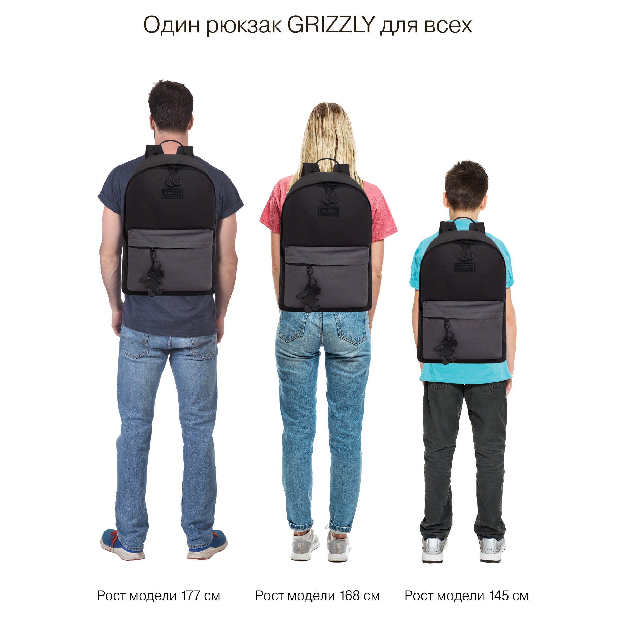 Рюкзак Grizzly для мальчика средняя школа - фото 17
