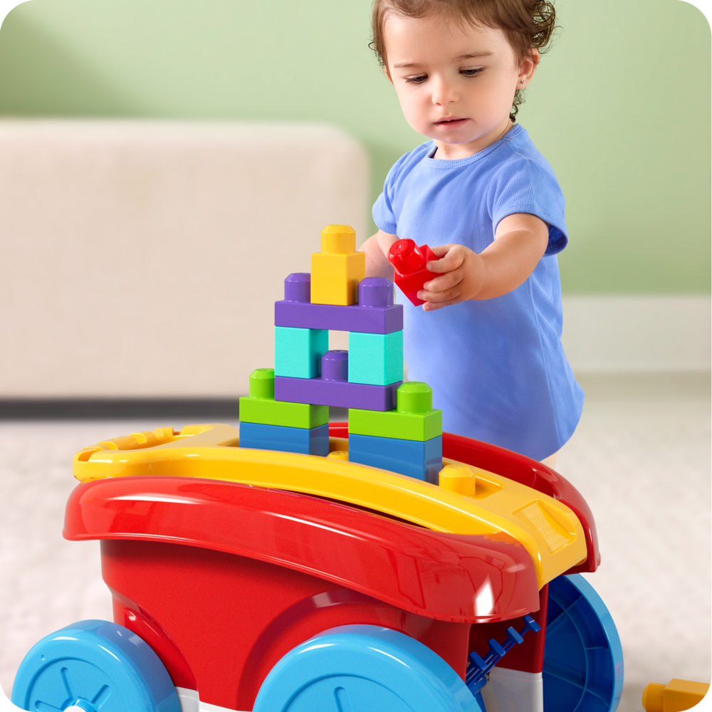 Конструктор Mega Bloks Block Scooping Wagon 20 дет. - фото 13