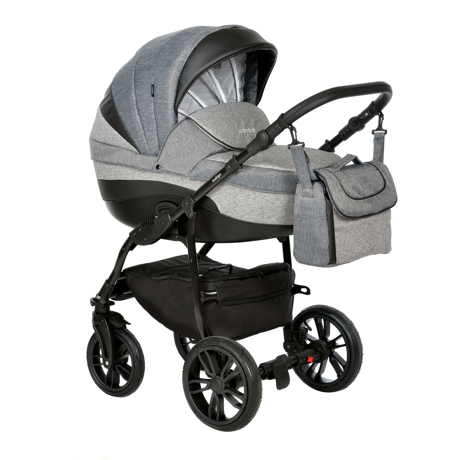 Коляска 2в1 Indigo Indigo (07) черный - фото 1