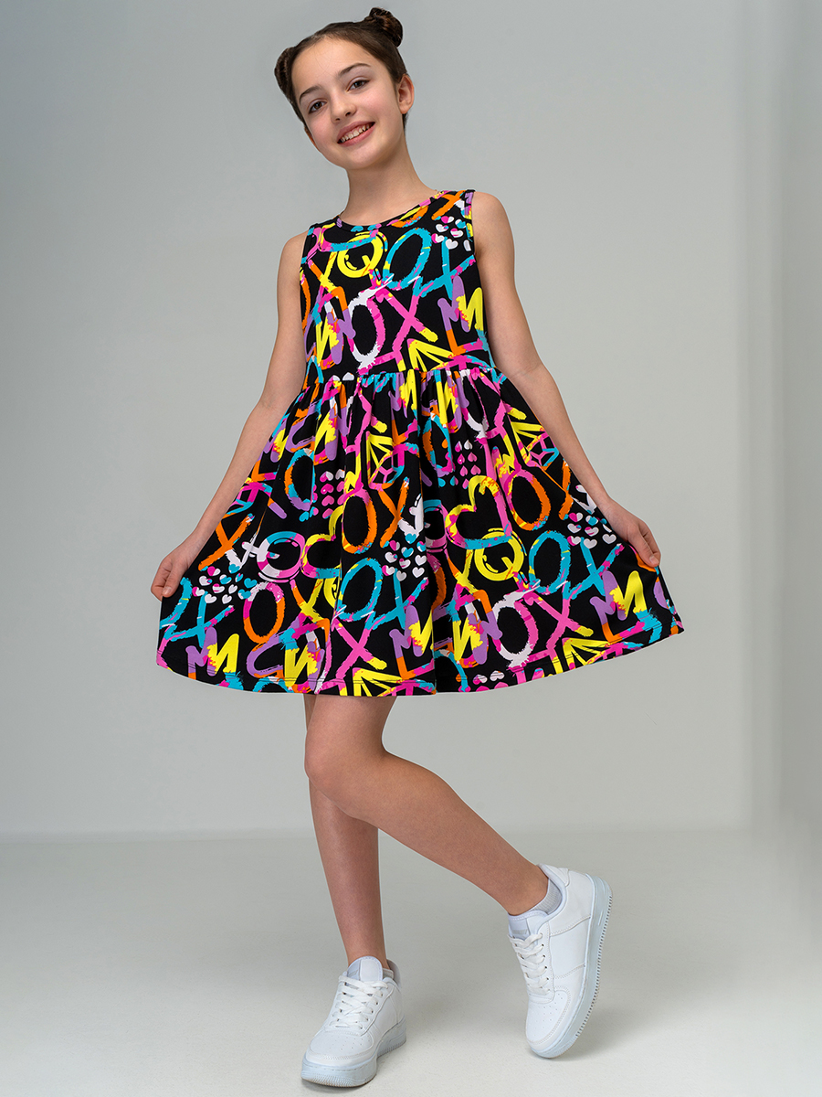 Платье HappyFox HF00199черный.с.сердечками - фото 13