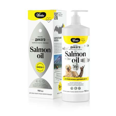 Кормовая добавка Vividus Масло дикого лосося 250 мл