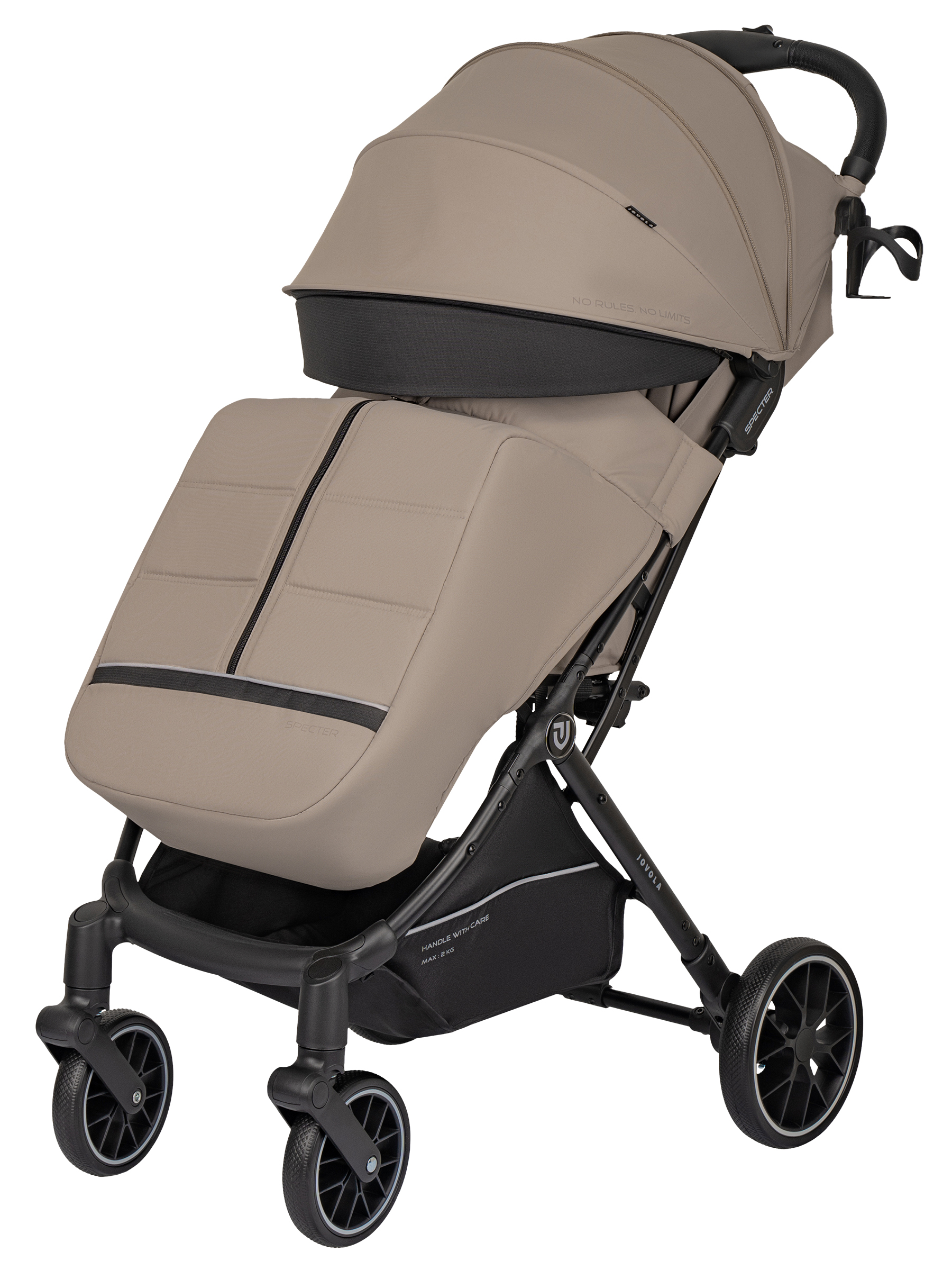 Коляска прогулочная JOVOLA Specter бежевый - фото 14