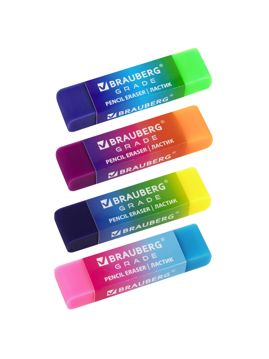 Ластик Brauberg 4 шт. - фото 7