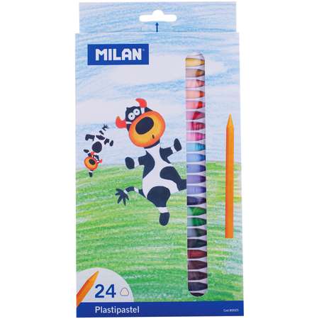 Восковые мелки MILAN 24 шт.