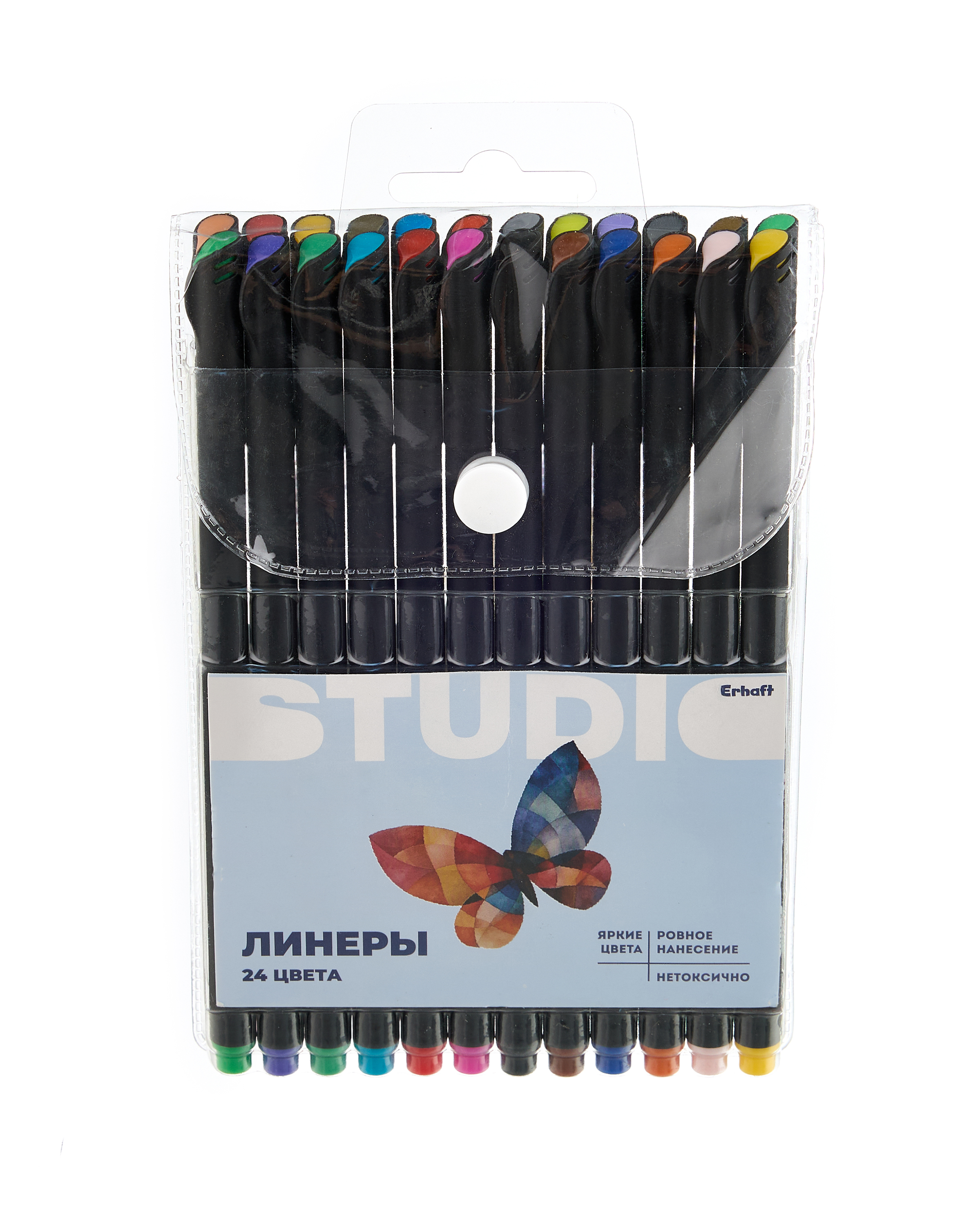 Изображение товара Линеры Erhaft 24 шт S2507-24 — яркие водорастворимые маркеры для творчества