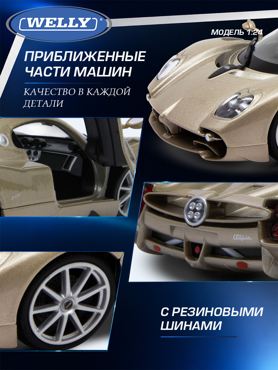 Автомобиль Welly Pagani Пагани Утопия 1:24 WL_24134W - фото 6